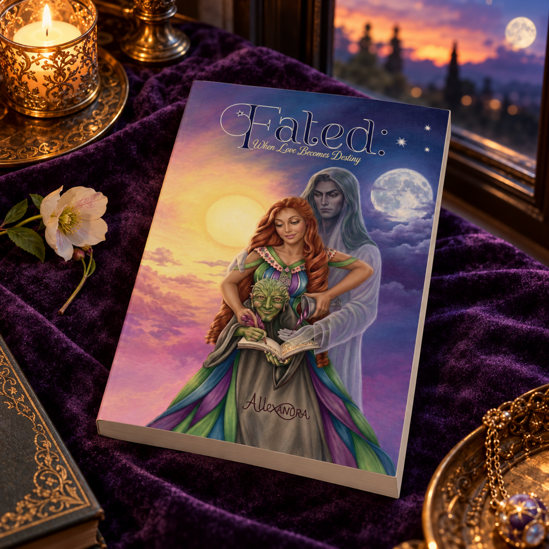 Interview with romantasy author Allexandra about her novel, Fated: When Love Becomes Destiny