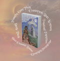 Faithful floats against a soft pastel sky background with clouds and a sun. It's surrounded by Faeth and Reaper's tropes: Morally gray man, cinnamon roll woman, feuding families, grumpy sunshine, star-crossed lovers, dark past.